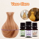 Kit Umidificador De Ar + 3 Essências 10ml | Difusor Aromatizador Vaso Escolha Seu Modelo Atomizador