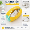 Kit 2 Sacos lavar Tenis Sapato Máquina Lavar roupas Protege não danifica Lavagem Segura Lavanderia