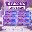Pack Saco de Lixo Lavanda Pia e Banheiro 34x38cm Neutraliza Odores Material Resistente