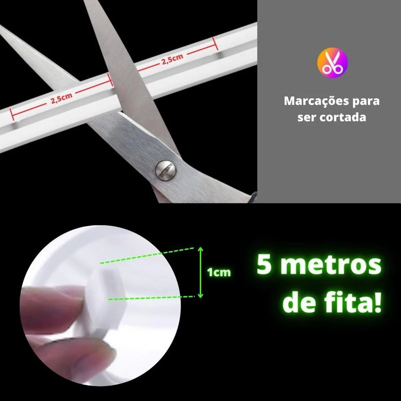 Fita Neon Flexível LED 5 Metros - NeonFlex Pro